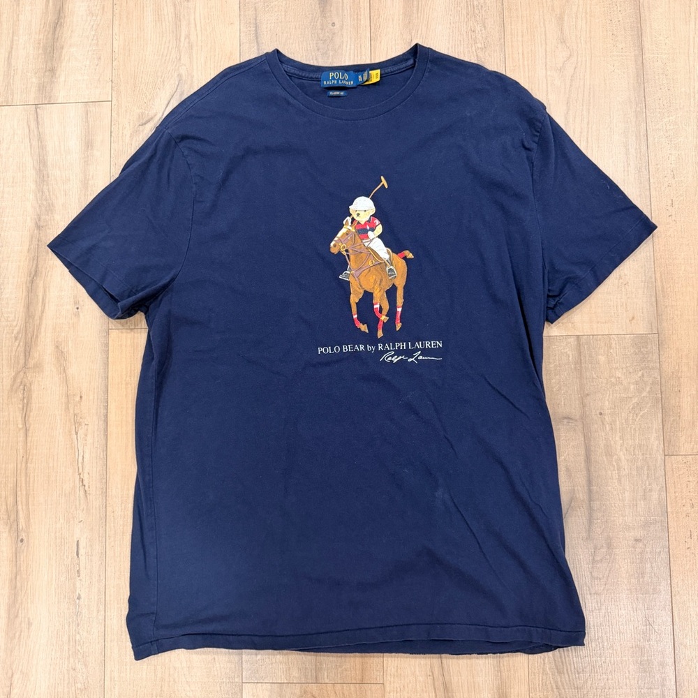 Ralph Lauren Polo Bear Navy Blue Men's Tee
